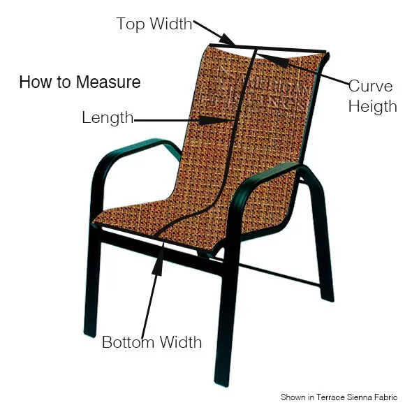 Chair/Swivel Curved back 1 Piece Sling - Image 2