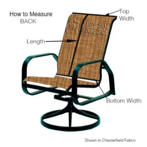 How to Measure Patio Chair Slings