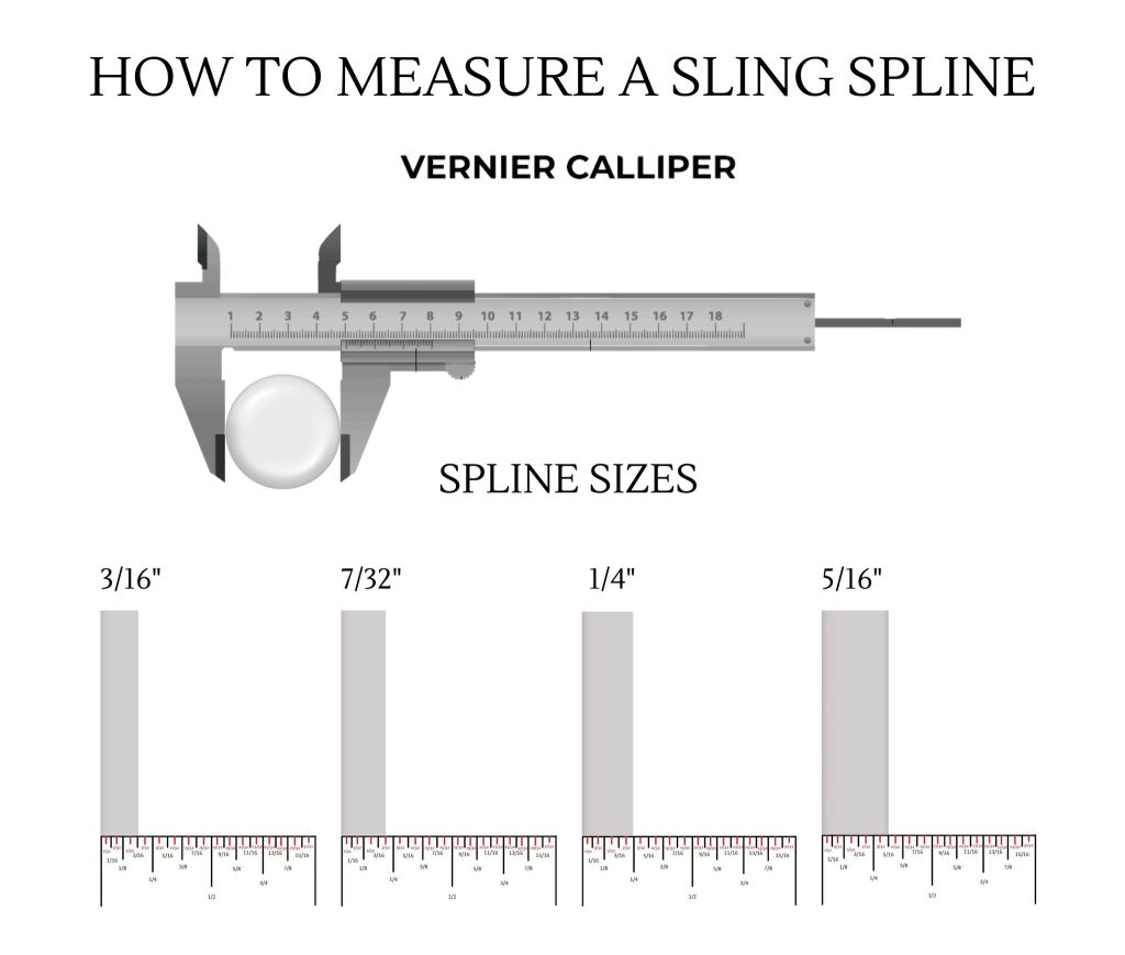 sling spline size