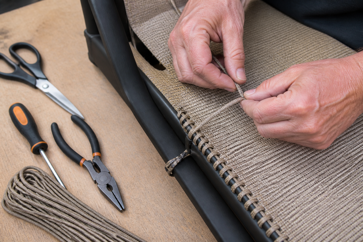 DIY Patio Repair Cost: Renewed outdoor furniture after budget-friendly restoration.