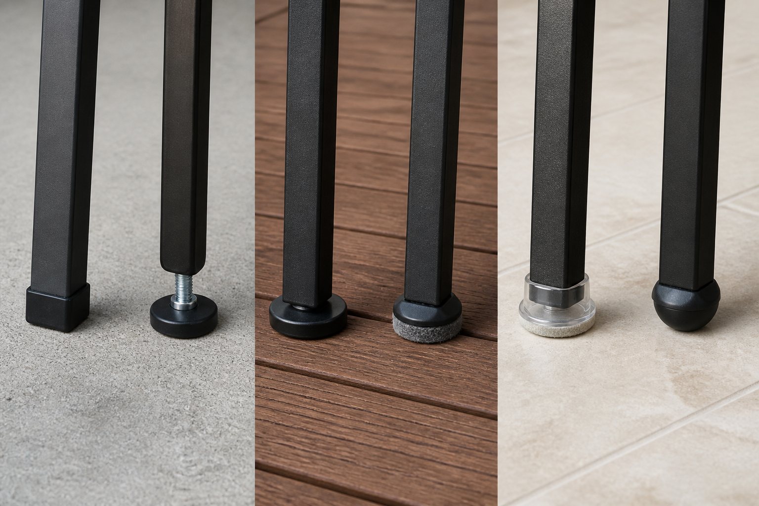 Installing Feet Glides Types