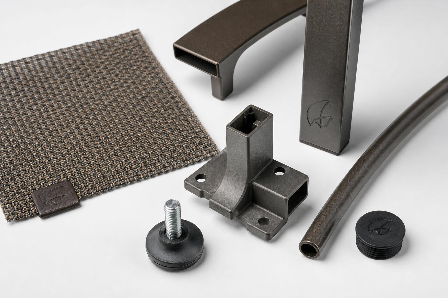Identify Patio Brands: 9 Brilliant Steps to Find Parts 4 A split image showing an old, worn patio furniture part on one side and a shiny, new replacement part on the other, with a blurry background of a well-maintained patio, illustrating the process to identify patio brands for replacement.